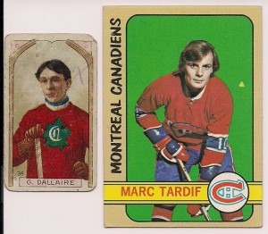 1972-73 topps 1911-12 c55 marc tardiff g dallaire hockey cards
