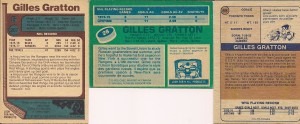 gilles gratton o-pee-chee topps nhl wha hockey cards
