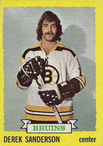 derek sanderson boston bruins 1973-74 o-pee-chee 183 moustache