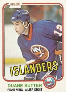 sutter duane duane sutter rookie hockey card
